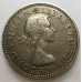 NEW ZEALAND 1958 . SHILLING . ERROR . BROKEN BACK TYPE